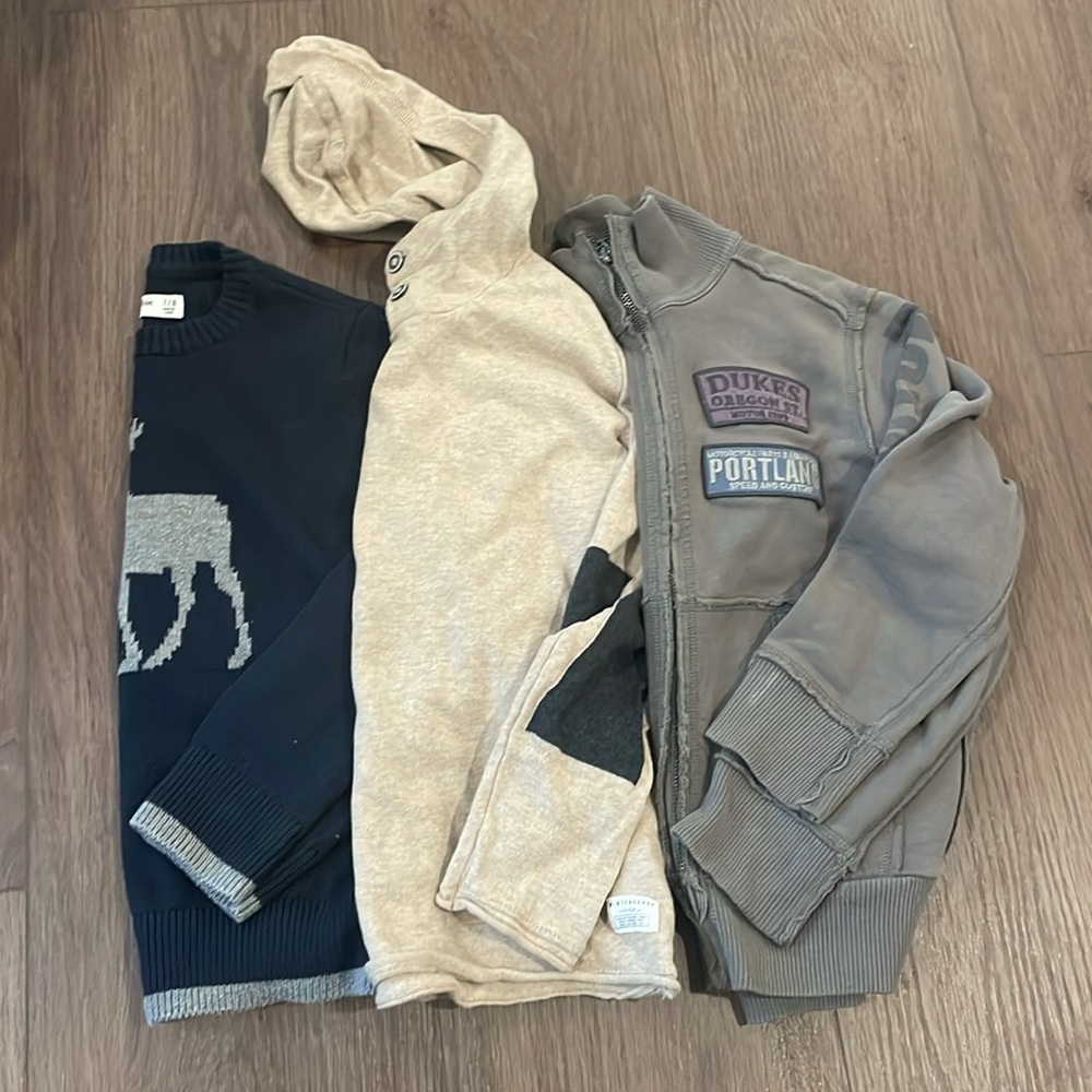 Kids' Sweater Bundle; Hoodie, Zip, Pull-On for fall, winter spring cozy stylish